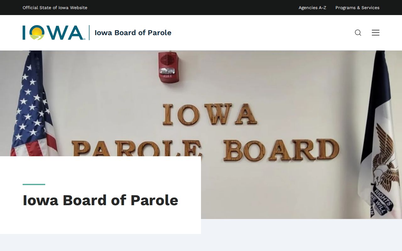 Adams County criminal records Iowa parole board information