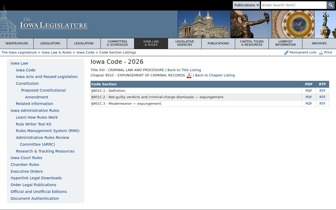 Adams County sex offender lookup and Iowa expungement law