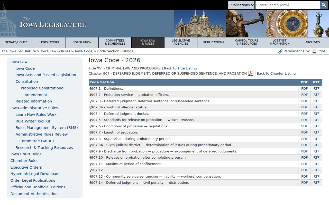 Adams County sex offender records and Iowa deferred judgment law